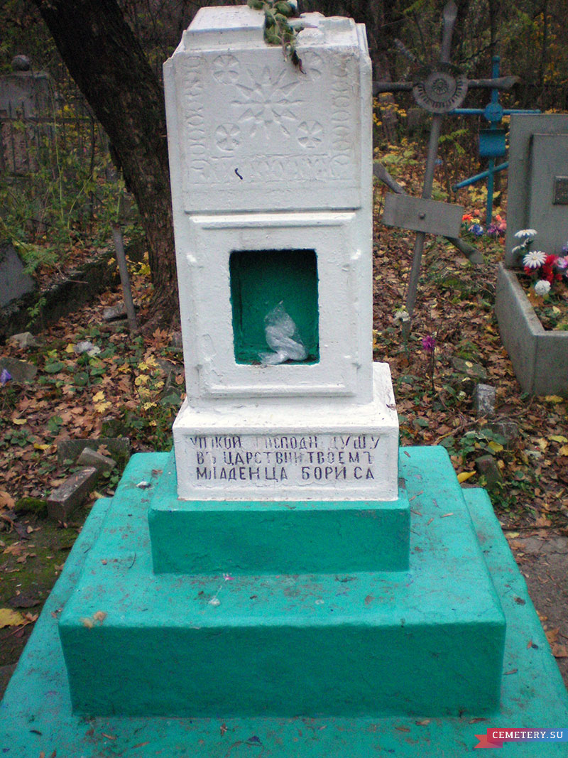 Старое кладбище Таганрога. Младенец Борис Парфацкий